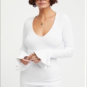 Free People who needs sleep white dress